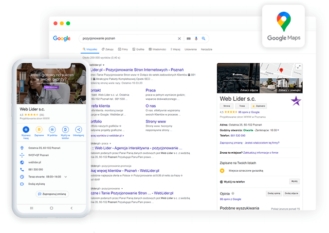 Pozycjonowanie w mapach Google